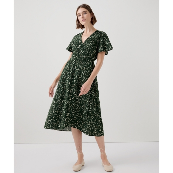 Pact - Cafe Crepe Wrap Dress - Picture 1 of 4